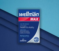 تصویر قرص ول من مکس ویتابیوتیکس اصل | wellman max 84 capsules 