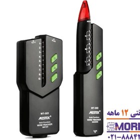 تصویر تستر کابل شبکه و ردیاب ولتاژ مستک مدل WT-58D Network cable tester and Mestek voltage detector model WT-58D