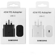 تصویر آداپتور 45 وات سامسونگ SAMSUNG اورجینال مدل EP-TA845 سه پین Charger 45 W Samsung EP-TA845 three pin