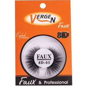 تصویر مژه مصنوعی هشت بعدی E116-05 ورژن Vergen E116-05 8D Eyelash