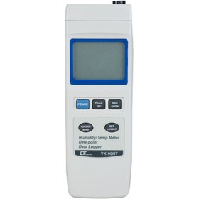 تصویر دماسنج و رطوبت سنج و نقطه شبنم با اتصال به PC لترون LUTRON YK-90HT Fast Response Humity Meter LUTRON YK-90HT