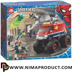 تصویر ساختنی طرح کامیون مردعنکبوتی مدل SPIDER HERO کد 11637 