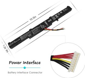 تصویر باتری لپ‌تاپ ایسوس اینترنال X550E 