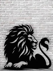 تصویر دکوراتیو شیر جنگل با جنس MDF 