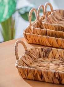 تصویر جعبه و سبد نان WICKER 4 PIECE BASKET ارائه سینی ACAR 