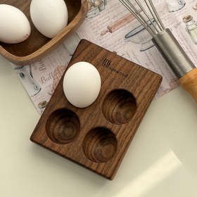 تصویر جاتخم مرغی چوب راش و گردو 