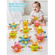 تصویر اسباب بازی اسپینر توپ حسی دار سیلیکونی دندانگیر - چهار پر 