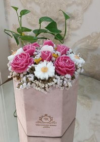 تصویر باکس گل شمع 