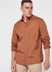 تصویر پیراهن معمولی فیت اساسی برند mango man Essential Regular Fit Shirt