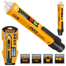 تصویر تستر و فازمتر غیرتماسی اینکو Ingco VD10003 INGCO VD10003 Non-Contact AC Voltage Detector