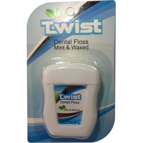 تصویر نخ دندان تویست مدل MINT کد 1 Twist floss MINT model code 1