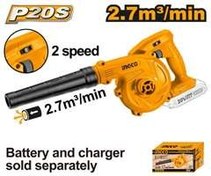 تصویر دمنده شارژی ۲۰ولت بدون باتری وشارژر اینکو کدCABLI20018 