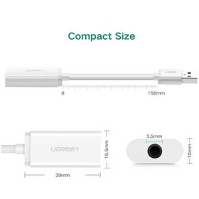 تصویر کارت صدا USB 2.0 یوگرین مدل US206 Ugreen US206 USB 2.0 Sound Adapter Card