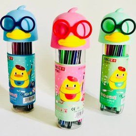 تصویر ماژیک ۱۲ رنگی اردک 