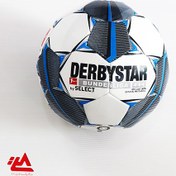 تصویر توپ فوتبال دوختی سایز ۵ چرم مصنوعی مدل بوندسلیگا 