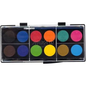 تصویر آبرنگ آریا مدل کمان کوچک 12 رنگ 