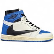 تصویر کفش کتونی جردن 1 ساقدار تراویس اسکات Jordan 1 Travis Scott 