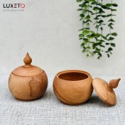 تصویر قندان چوبی گردو 