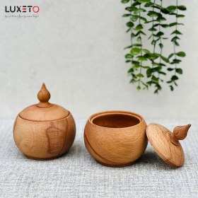 تصویر قندان چوبی گردو 