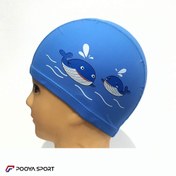 تصویر کلاه شنا بچه گانه PU طرح وال آبی Swimming 
