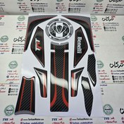 تصویر پد ( برچسب ) ارم ژله ای کامل موتور بنلی 180 مشکی قرمز 
