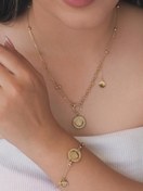 تصویر نیم ست گردنبند و دستبند ورساچه کد0258 