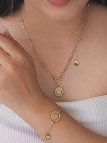 تصویر نیم ست گردنبند و دستبند ورساچه کد0258 