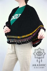 تصویر اشارپ بافتنی گالاکسی | اشارپ دستباف 