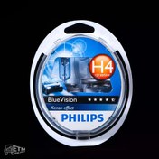 تصویر لامپ H4 philips blueVision 