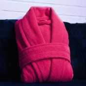 تصویر حوله تنپوش دیمورا رنگ سرخابی 