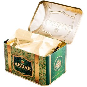 تصویر چای اکبر صندوقچه ای سبز Akbar green tea