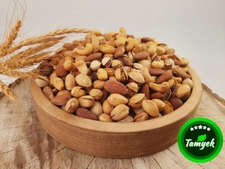 تصویر آجیل 4 مغز زعفرانی شور Nuts