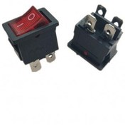 تصویر کلید راکر چراغ دار بزرگ 4 کنتاکت KCD4 Rocker Switch