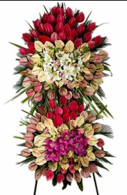 تصویر تاج گل پایه فلزی کد 511 