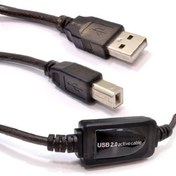 تصویر کابل USB پرینتری ( بافر دار ) دی نت 20 متری 