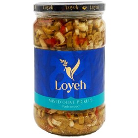 تصویر ترشی مخلوط زیتون لویه (650 گرم) 