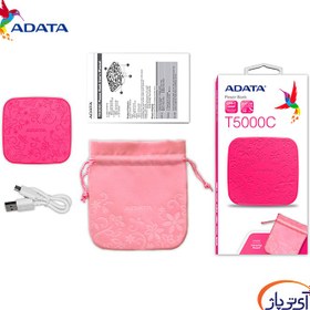 تصویر شارژر همراه ای دیتا مدل T5000C ظرفیت 5000 میلی آمپر ساعت Adata T5000C 5000mAh Power Bank