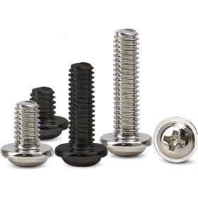 تصویر پیچ مادربورد کامپیوتری 15*3 - 1000 تایی / مشکی MotherBoard Computer Screw 3*15