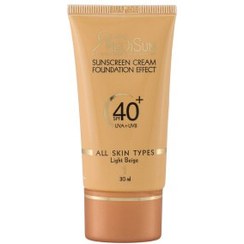 تصویر کرم ضد آفتاب کرم پودری مدیسان با SPF40 نمره 2 مناسب انواع پوست بژ طبیعی حجم 30 میلی لیتر 