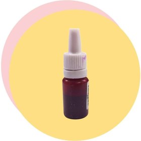 تصویر رنگ جوهری قرمز رزین 