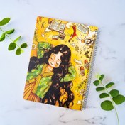 تصویر دفتر آ۴ ۱۰۰ برگ خط دار جلد سخت 