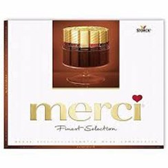 تصویر شکلات کادویی مرسی قهوه ای Storck Merci Finest Selection با طعم های مختلف 250 گرم 