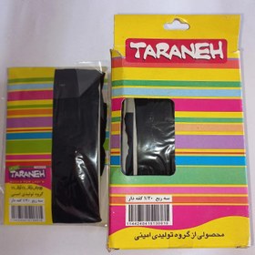 تصویر جوراب سه ربع با ضخامت 1/20(پارازین) کف دار مشکی برند ترانه Three-quarter sock with 1/20 thickness, black foam, Tarane brand