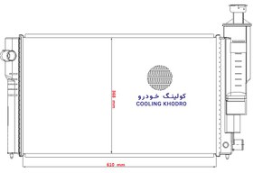 تصویر رادیاتور پژو405 دولول کلاسیک گرمسیری " پژو پارس / سمند" 