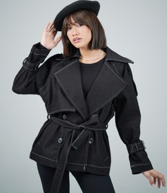 تصویر کت جین آستین سگکدار کالین کد ۲۰۱۲۴۱۲ 