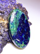 تصویر مالاکیت آزوریت منظره ای فوق کلکسیونی 