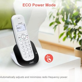 تصویر تلفن بی‌سیم دوگوشی VTech مدل CS1551 با حافظه دفترچه تلفن و پیغام‌گیر - ساخت آلمان VTech Dual-Handset Cordless Phone CS1551 - Made in Germany