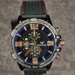 تصویر ساعت مچی ایگل بند سیاه و قرمز 