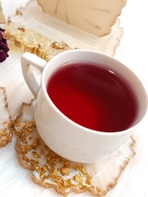 تصویر زیرلیوانی سفید_طلایی 