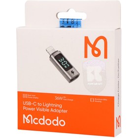 تصویر تبدیل Mcdodo OT-610 OTG Type-C To Lightning Mcdodo OT-610 Type-C To Lightning 3A PD 36W OTG